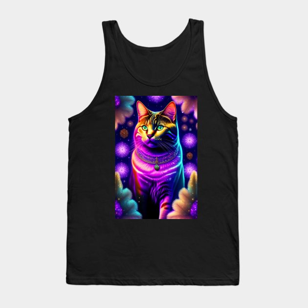 Glowy British Shorthair Tank Top by Enchanted Reverie